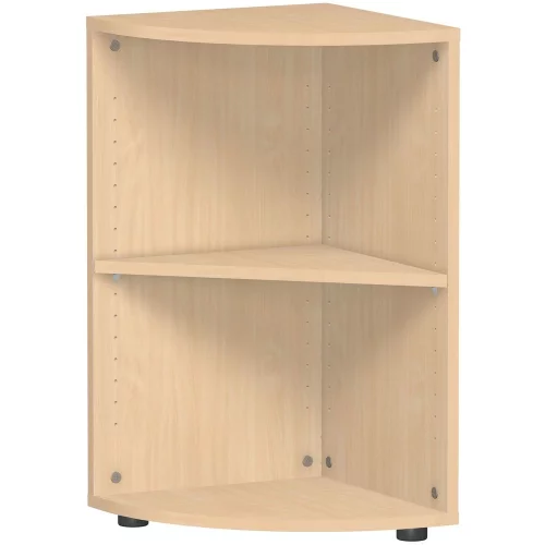 Eckabschlussregal 2 Ordnerhöhen 72 cm hoch 40 cm breit