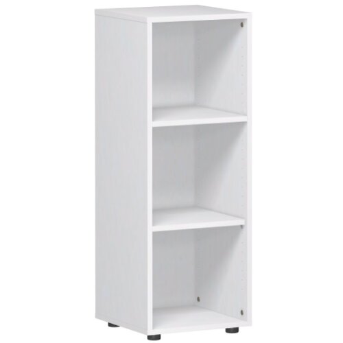 Regal 3 Ordnerhöhen 110 cm hoch, 40 cm breit Dekor Weiss