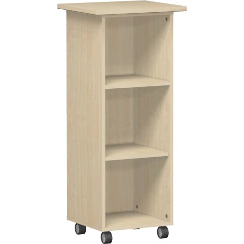 Aktencaddy auf Rollen  Dekor Weiss