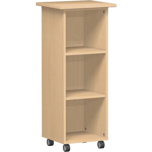 Aktencaddy auf Rollen  Dekor Weiss