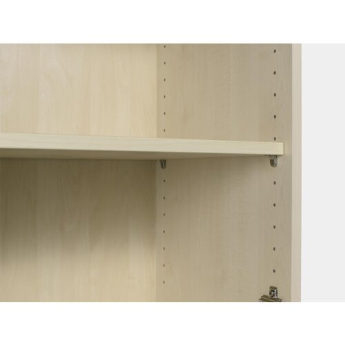 Regal 5 Ordnerhöhen 181 cm hoch 80 cm breit, Dekor Buche Dunkel