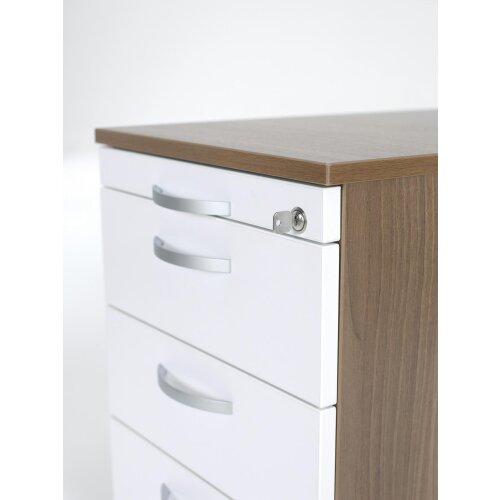 Rollcontainer 60 cm tief, 3+1 Schubladen