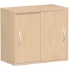 Anstell-Schiebetürenschrank 2 Ordnerhöhen 72 cm hoch 80 cm breit
