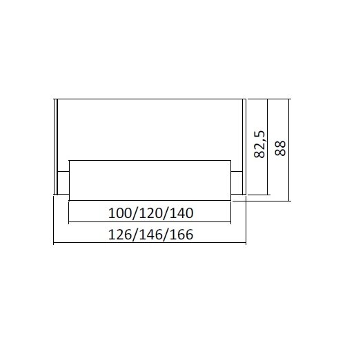 Empfangstheke Singlemodul, Breite: 146 cm, Korpus: Weiss, Ablage: Nuss Canaletto  (Melamin)