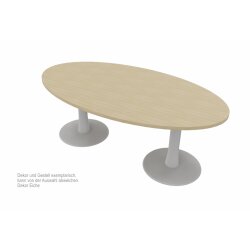Besprechungstisch Oval, Breite: 240, Dekor:  Eiche,...