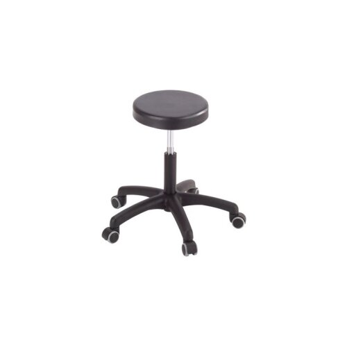 Arbeitshocker mit Sitz aus PU Schaum auf Rollen