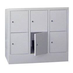 Schliessfachschrank 6 Fächer, Abteilbreite 300mm,...