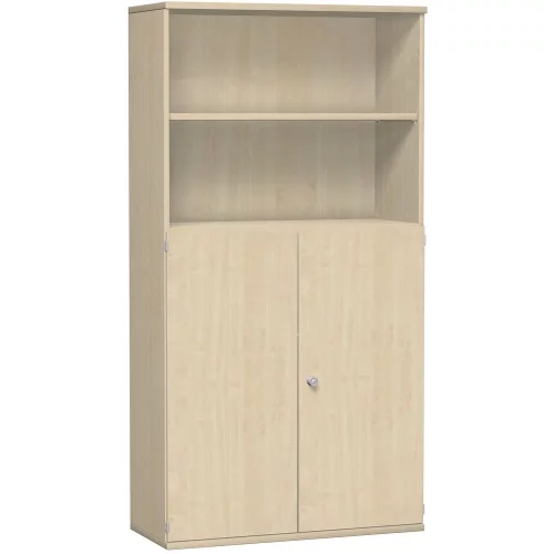 Aktenschrank 5 Ordnerreihen, mit Drehtüren und Regal, 100 cm breit