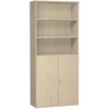 Aktenschrank 6 Ordnerreihen, mit Drehtüren und Regal, 100 cm breit