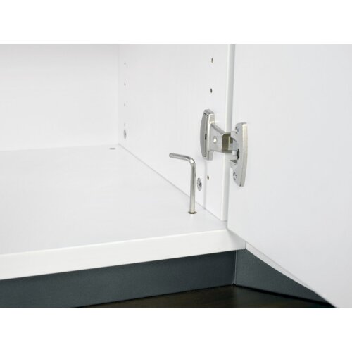 Aktenschrank 6 Ordnerreihen, mit 3 Registerauszügen und Regal, 100 cm brei