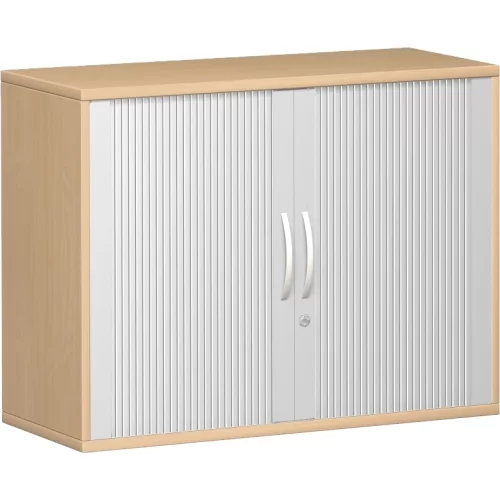 Anstell Rollladenschrank 72 cm hoch, 2 Ordnerhöhen, 100 cm breit