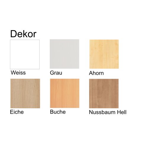 Thekenaufsatz 1600 mm, 1 OH Dekor: Grau