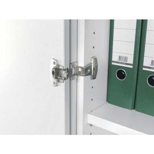 Aktenschrank 2 OH, 60 cm breit, Schloss rechts Dekor Korpus: Ahorn, Front: Ahorn