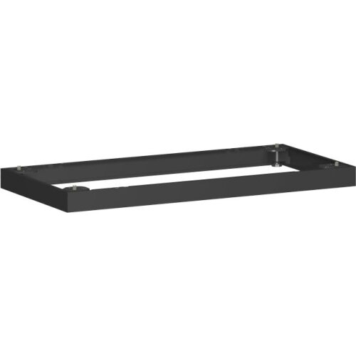 Metallsockel für Rollladenschränke Serie Profi, 80 cm breit, schwarz