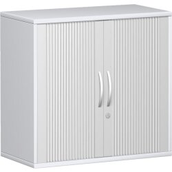 Rollladenschrank 2 Ordnerhöhen, 80 cm breit, Dekor...