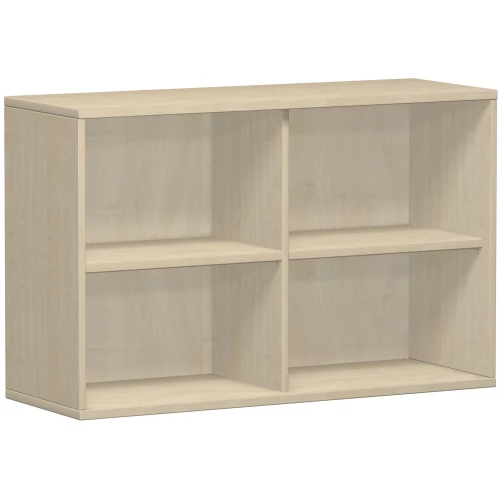 Aktenregal 2 Ordnerhöhen, 120 cm breit, Dekor Korpus: Weiß