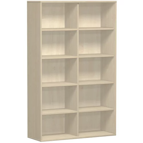 Aktenregal 5 Ordnerhöhen, 120 cm breit, Dekor Korpus: Weiß