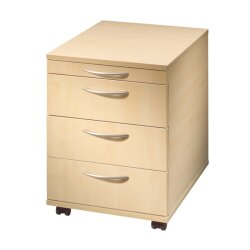 Rollcontainer mit 3 Schubladen + 1 Utensilienschublade,...