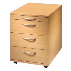 Rollcontainer mit 3 Schubladen + 1 Utensielienschublade,...