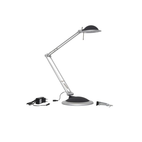 Schreibtischlampe LED  schwarz/silber