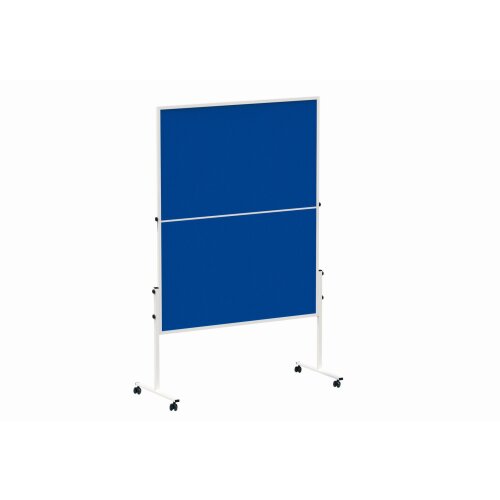 Moderationstafel 150x120 cm klappbar und fahrbar, Filz grau