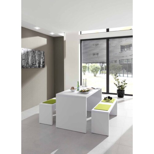 Bistrotisch 130x68x72,8cm (BxTxH) Weiß