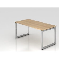 Schreibtisch höhenverstellbar mit Ringfuss 160x80...
