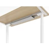 Schreibtisch elektrisch höhenverstellbar 160 x80, Dekor: Buche, Gestell: Weiss