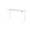 Schreibtisch elektrisch höhenverstellbar 180 x80, Dekor: Weiss, Gestell: Weiss