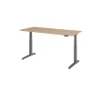 Schreibtisch elektrisch höhenverstellbar 180 x80, Dekor: Eiche, Gestell: Anthrazit