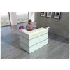 Empfangstheke 150 cm Milchglas / Weiss, mit LED Beleuchtung