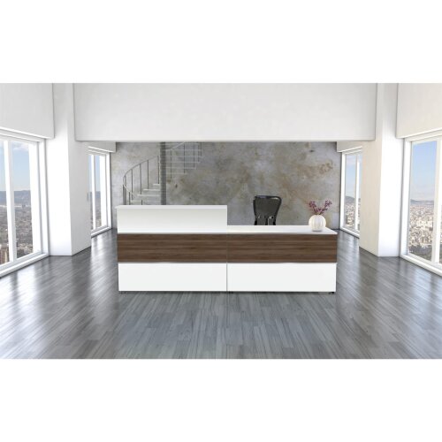 Empfangstheke 275 cm mit Beratungsplatz, ohne LED Beleuchtung