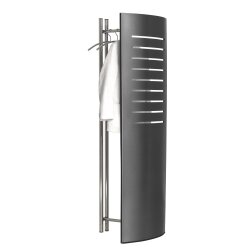 Standgarderobe Metall mit Sichtschutz anthrazit