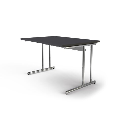 Schreibtisch Serie Rothorn / Steel 120 x 80 cm, Farbe: anthrazit