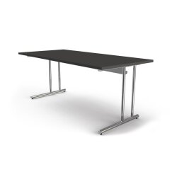 Schreibtisch Serie Rothorn / Steel 160 x 80 cm, Farbe:...