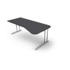 Schreibtisch Freiform Serie Rothorn / Steel 195 x 100 cm, Farbe: anthrazit