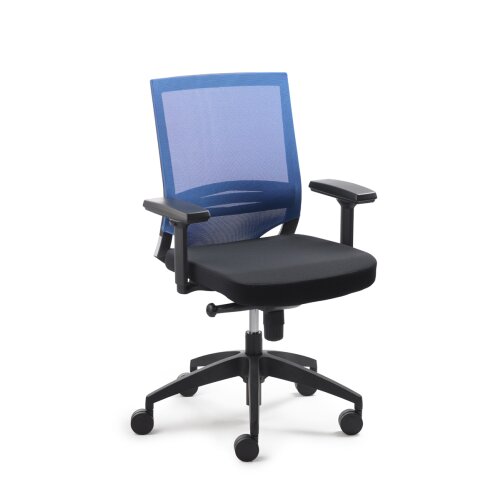 Netzdrehstuhl Netzrücken schwarz