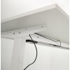 Schreibtisch elektrisch höhenverstellbar Serie ETK3 im Maß: 160 x 80 cm, Dekor: Weiss