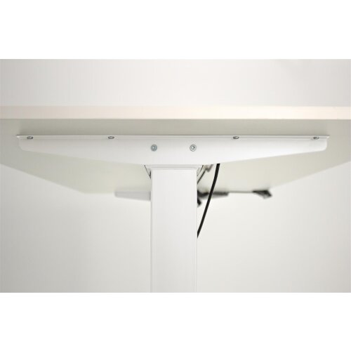 Schreibtisch elektrisch höhenverstellbar Serie ETK3 im Maß: 160 x 80 cm, Dekor: Anthrazit