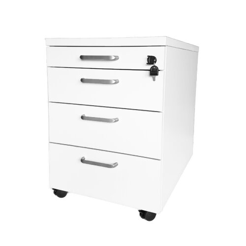 Rollcontainer 3 Schubladen + Utensilienauszug 60 cm tief