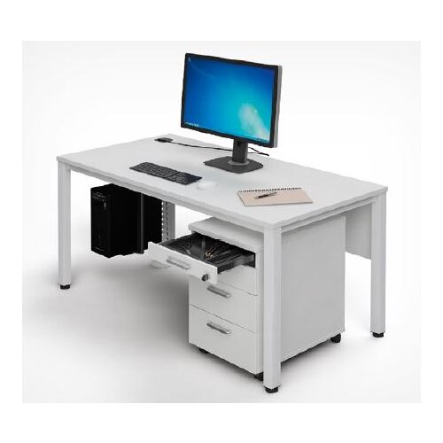 Rollcontainer 3 Schubladen + Utensilienauszug 60 cm tief Ahorn