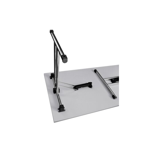 Klapptisch mit geradem Fuß 160 x 80 cm, Höhe 72,5 cm  Grau