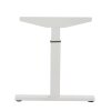 Besprechungstisch Serie Quick, Dekor  Eiche Rustikal, Gestell Weiss, Maß: 62-85 h. x 100 t. x 200 br. cm