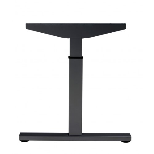 Besprechungstisch Serie Quick, Dekor  Weiss, Gestell Schwarz, Maß: 62-85 h. x 100 t. x 200 br. cm