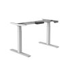 Schreibtisch elektrisch höhenverstellbar Serie EHT3, Dekor Weiss, Gestell Weiss, Maß: 65-130 h. x 80 t. x 180 br. cm