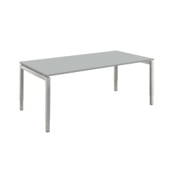Schreibtisch Serie E1 höhenverstellbar, Dekor Grau,...