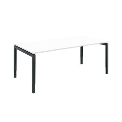Schreibtisch Serie E1 höhenverstellbar, Dekor Weiss,...