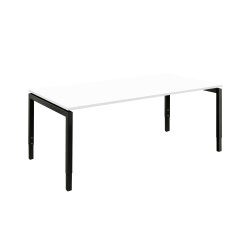 Schreibtisch Serie E1 höhenverstellbar, Dekor Weiss,...