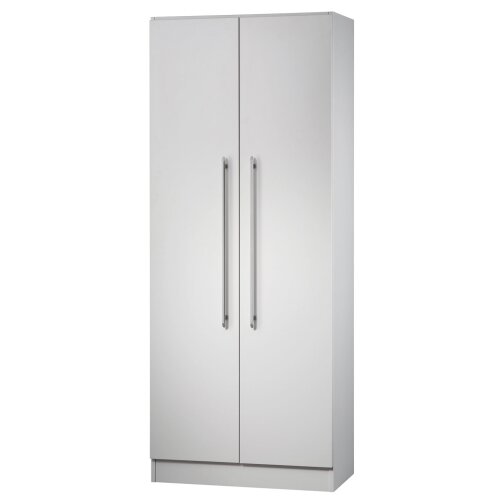 Aktenschrank 5 Ordnerhöhen mit Sockelblende, 80 cm Breit, 200,4 cm Hoch, nicht abschließbar Nussbaum hell/ Nussbaum hell