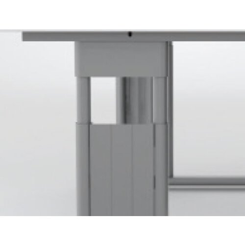 Schreibtisch C-Fuß Gestell Ergonomieform 160 cm, feste Höhe